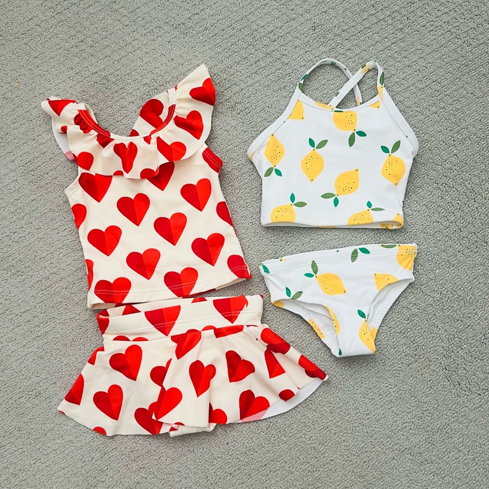 Hanna Anderson swim suits, size 18 months